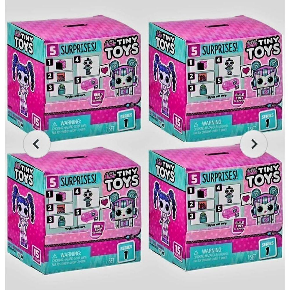 NEW IN BOX SET OF 4 LOL TINY TOYS